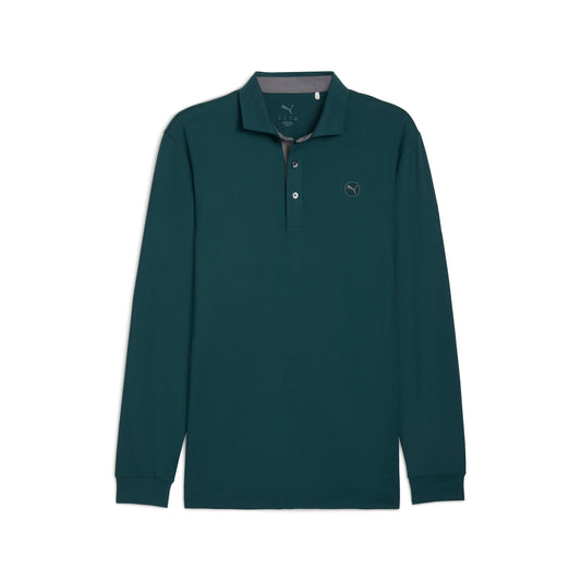 CLOUDSPUN Long Sleeve Midweight Golf Polo - Puma Golf Classic