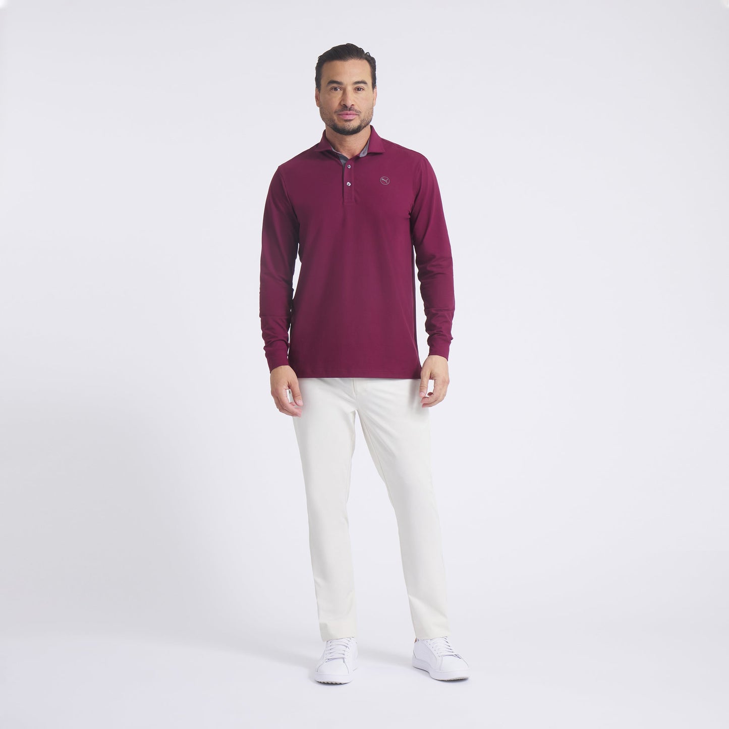 CLOUDSPUN Long Sleeve Midweight Golf Polo - Puma Golf Classic