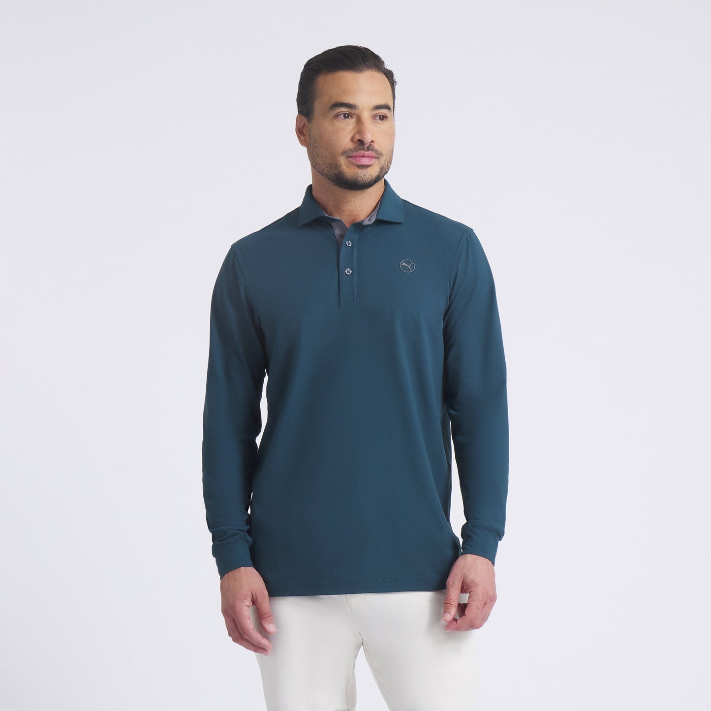 CLOUDSPUN Long Sleeve Midweight Golf Polo - Puma Golf Classic