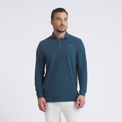 CLOUDSPUN Long Sleeve Midweight Golf Polo - Puma Golf Classic
