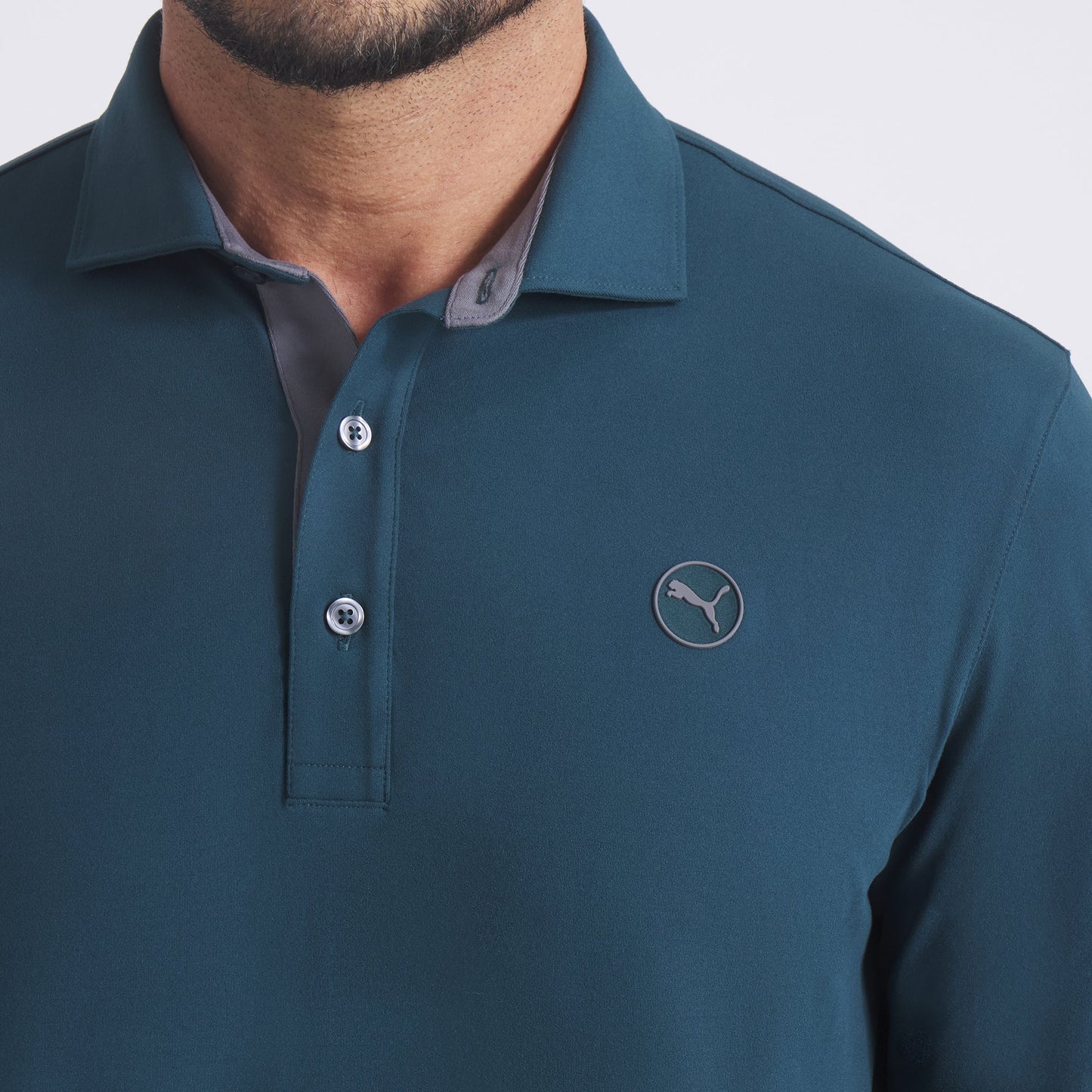 CLOUDSPUN Long Sleeve Midweight Golf Polo - Puma Golf Classic
