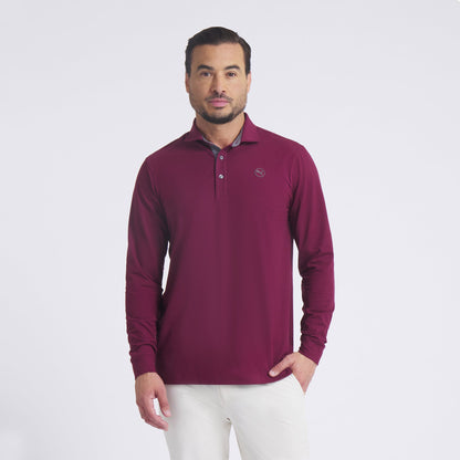 CLOUDSPUN Long Sleeve Midweight Golf Polo - Puma Golf Classic