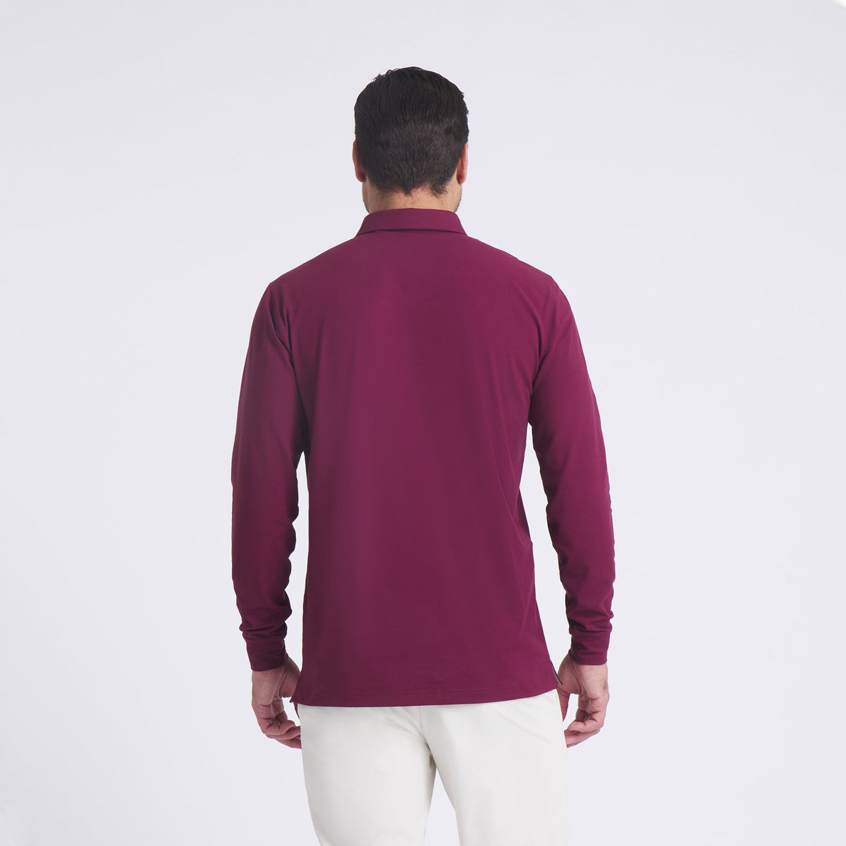 CLOUDSPUN Long Sleeve Midweight Golf Polo - Puma Golf Classic